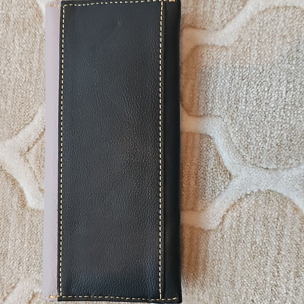 Dooney & Bourke Mauve And Chocolate Brown Wallet - Picture 2 of 7